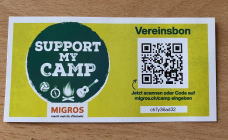 Vereinsbons sammeln für das Sommercamp!